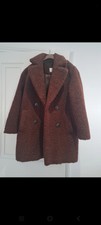Elle Chocolate Brown Teddy Bear Coat Size Medium