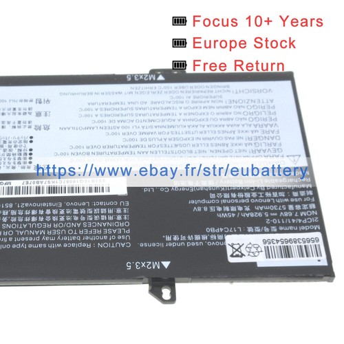 Batterie Authentique L17C4PB0 L17M4PB0 pour Lenovo IdeaPad 530s-14IKB 530s-15IKB - Afbeelding 5 van 6