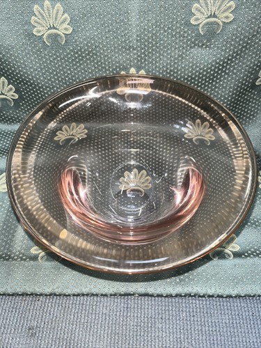 SIGNED ROBERT DEEBLE ART GLASS PINK BOWL 4.5” Tall - Picture 2 of 4