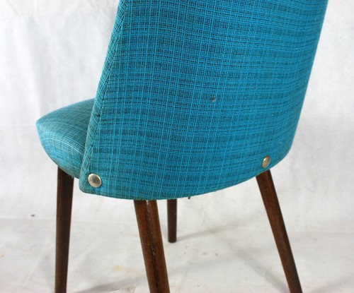 Blauer DDR Cocktailsessel Clubsessel Bar Vintage 60er Mid Century GDR - Bild 4 von 5