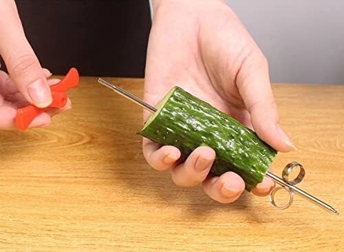 Vegetables Spiral Knife Carving Tool for Cucumber Salad Chopper Manual Spiral Sc - Picture 4 of 6