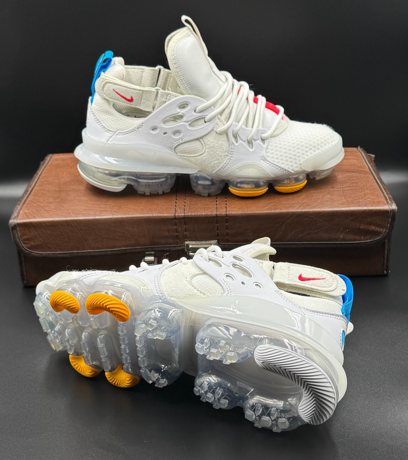 OFF WHITE X NIKE Taglia 7 Nike Air VaporMax D MS X bianco sporco