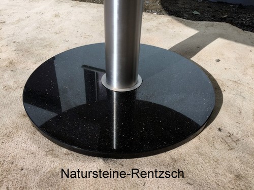 runder Esstisch Star Galaxy Wohnzimmer Terrassentisch D=150cm Granittisch V2A - Bild 6 von 6