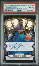 2017 Panini Crown Royale Terrence Ross Autograph #/10 GOLD  #CATRS Magic PSA 8