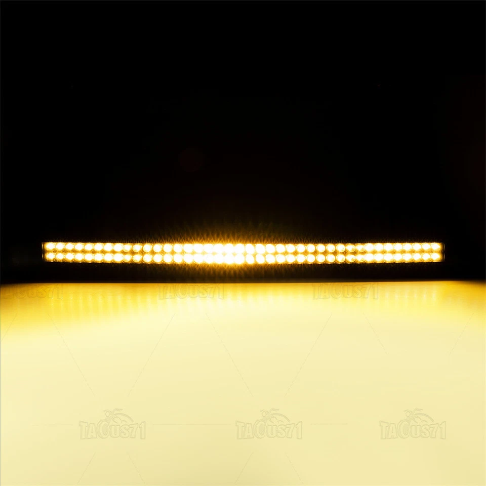 Kit combinado de barra de luz de 52"" estroboscópica ámbar/blanco para Chevy Silverado 1500 99-06 Foto 3 de 4