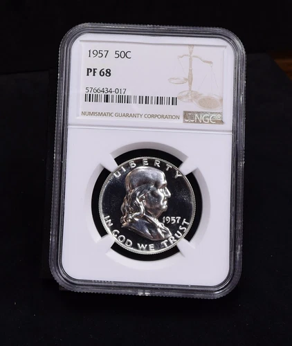 1957 Franklin Half Dollar - NGC PF68 (#56277-L)