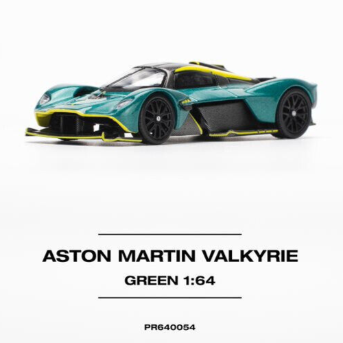 Pop Race Aston Martin Valkyrie - Green 1:64 Scale Diecast Car
