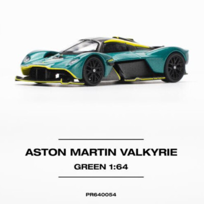 Pop Race Aston Martin Valkyrie - Green 1:64 Scale Diecast Car PR640054