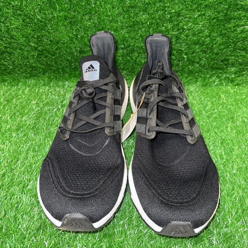 Adidas UltraBoost 21 Core Black White Running Shoes Size 17 FY0378 New - Picture 2 of 7