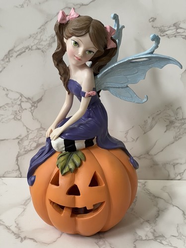 Lenox American by Design Halloween Pixie Lighted Figurine Pumpkin Tested 856904 - Picture 2 of 14