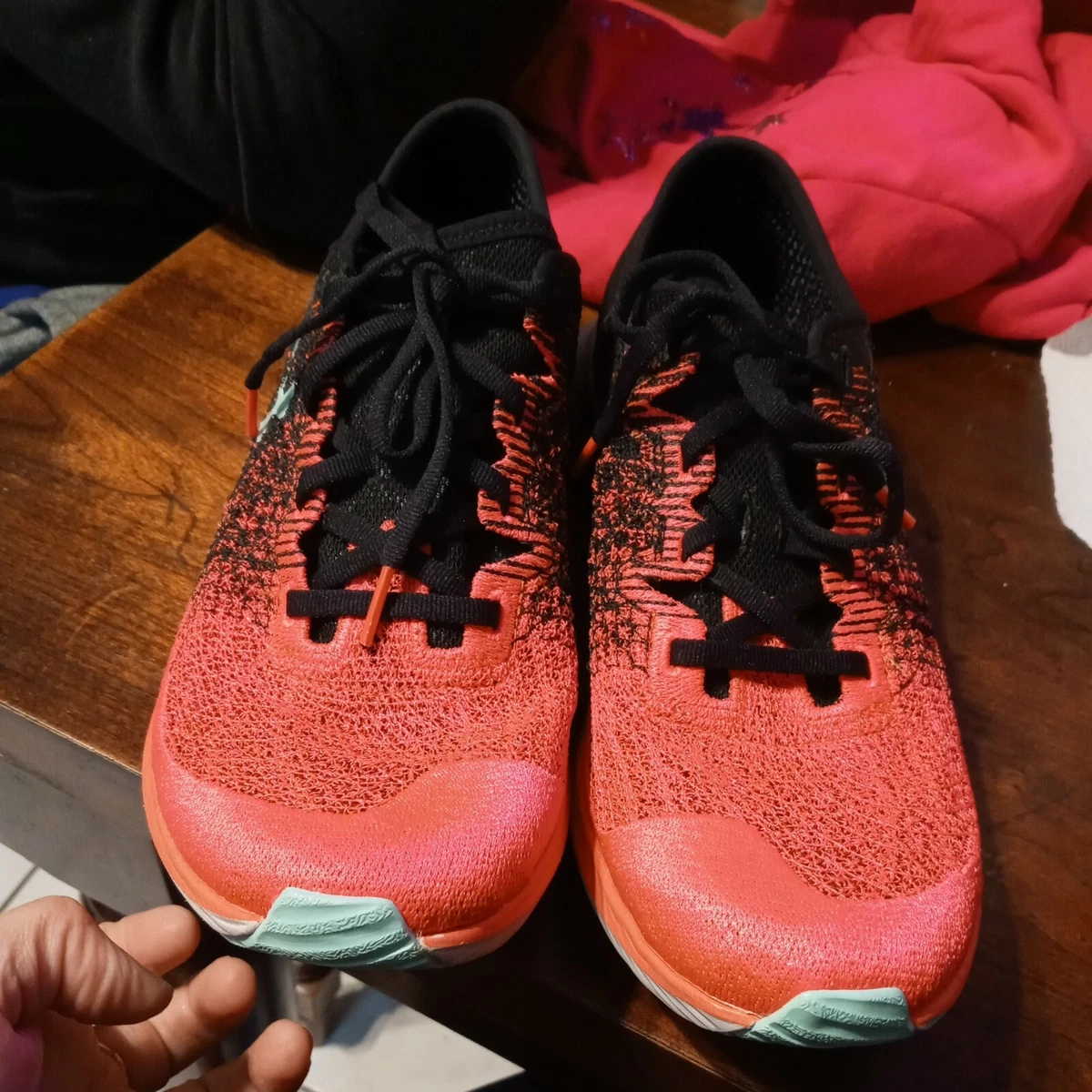 Neon coral best sale sneakers