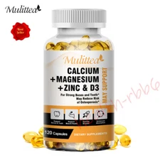 Zinc Calcium Magnesium & Vitamin D3 Complex Supplement  120 Pills