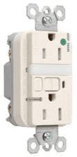Pass & Seymour 1595HGNTLTRLA GFCI Outlet Duplex Receptacle nightlight Hospital 