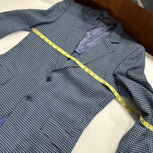 richard bennett Boys Blazer Photo Metric Blue Black Vintage - Picture 6 of 10