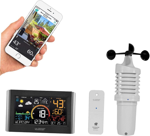Wireless Weather Station with Wifi Connectivity, Dynamic Forecast, Wind Speed an - Picture 5 of 5