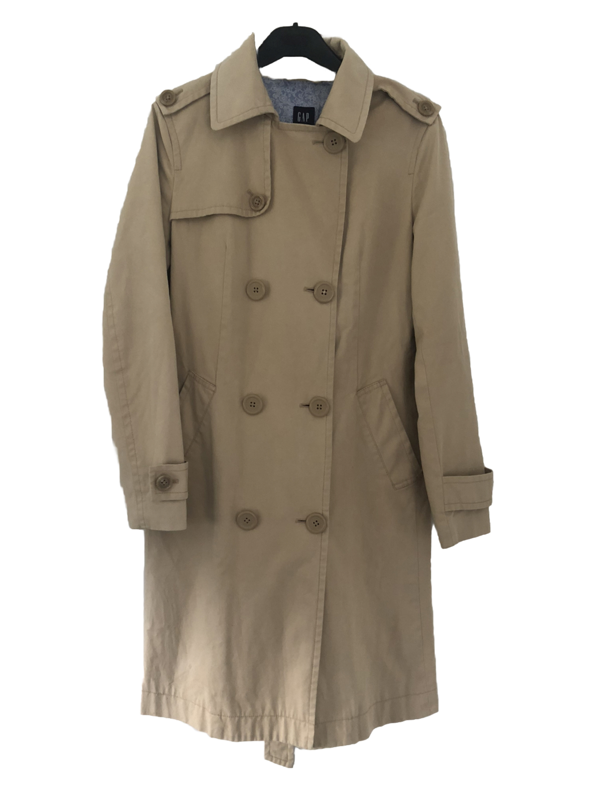 Gap Woman’s Vintage Trench Coat Jacket Rare UK Medium Beige