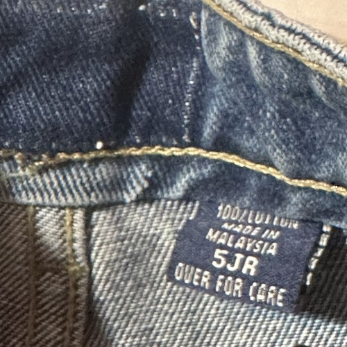 Limited Too Girl Denim Jeans Flare Leg Super Hip Relaxed High Rise Med Blue Sz 5 - Picture 6 of 7