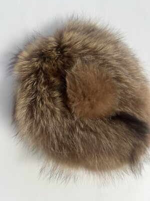 Vintage Fur Hat Gottesman NY with Pompom 1960 Mink Or Fox  display picture 1