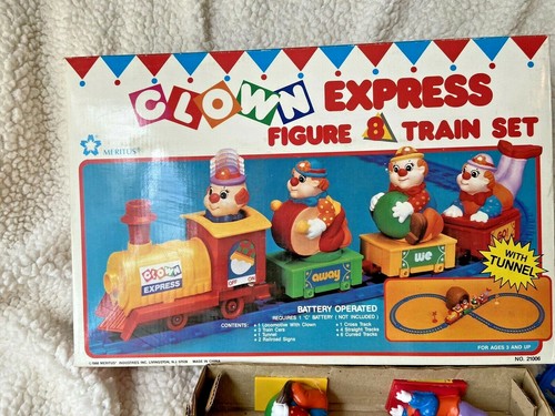 Clown Express Figure 8 Train Set No 21006 Meritus Battery Op New Unused 1988 - Picture 5 of 6