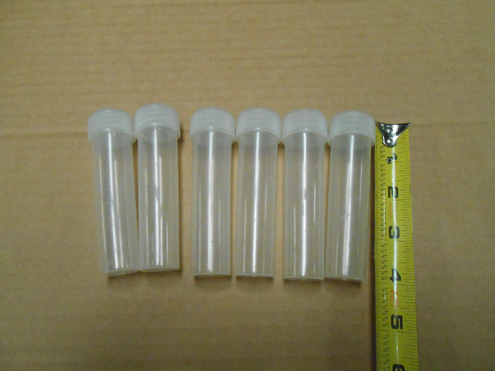 286 Plastic Test Tubes & Screw Caps Free Shipping eBay