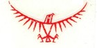 OSPREY BACKPACKS 5.5" X 10.25" RED VINYL DIE CUT STICKER CLIMBING HIKING SKIING!