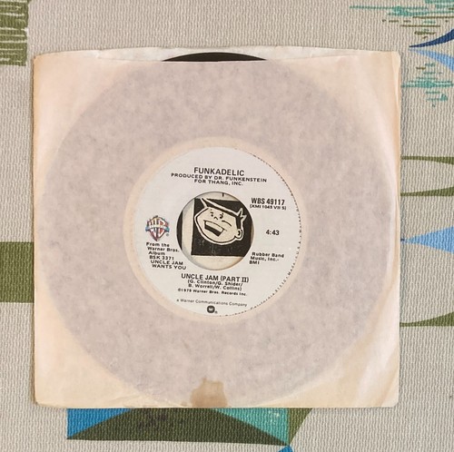 Funkadelic 45 Onkel Jam Pts 1 & 2 1979 Funk George Clinton Bootsy EX - Bild 2 von 2