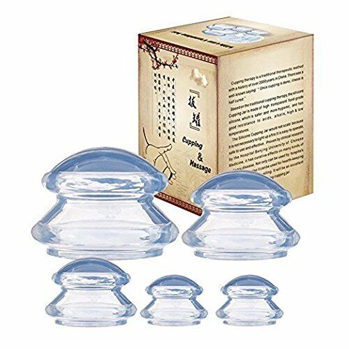 5x Medical Chinese Body Vacuum Cupping Healthy Suction Therapy Massage Anti-fat - Picture 1 of 6