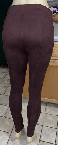 SPANX Faux Suede High Waisted LEGGINGS-Dark Terracotta-#20322Q-Small Petite-EUC! - Picture 5 of 10