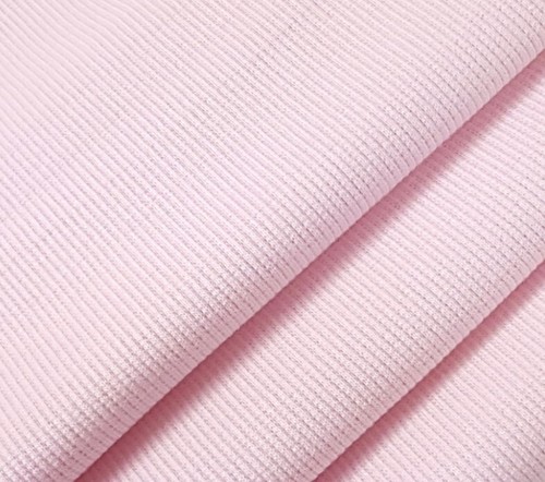Plain cuffs slightly ribbed soft pink 110cm extra wide in tube x 25cm