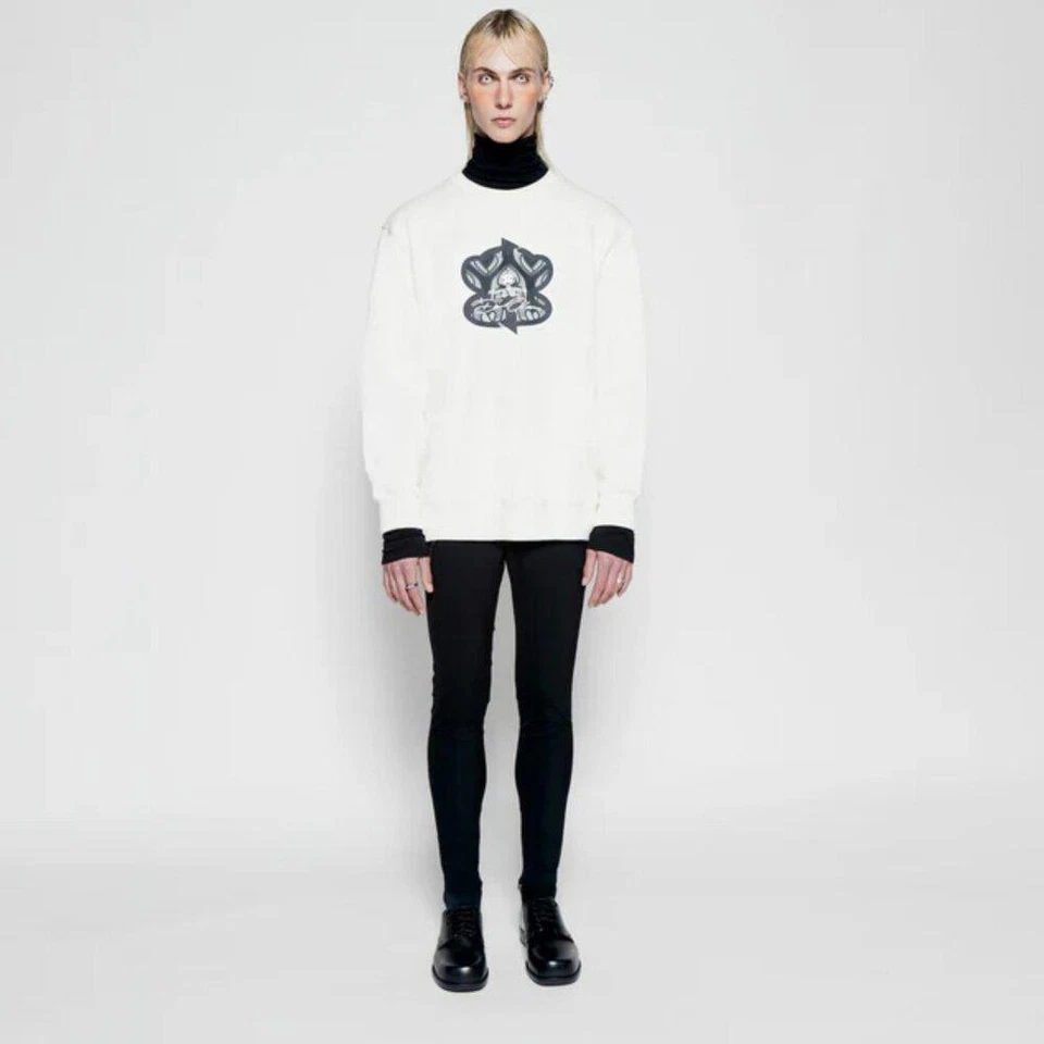 Sudadera A.NI.MA Series Paul Frank X David Flores Pray for Skate Blanca Talla L Foto 4 de 4