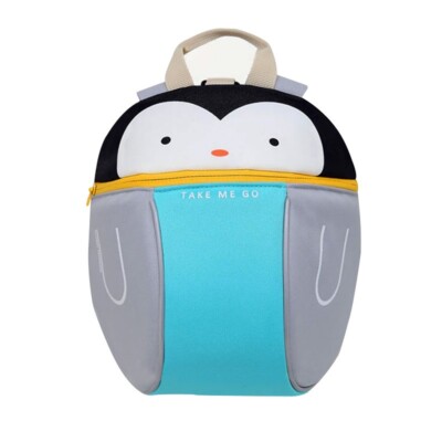 baby penguin in the kid backpack Kids Bag Infant Bag Penguin Backpack Anti-Lost Strap Baby Backpack Toddler  Bag