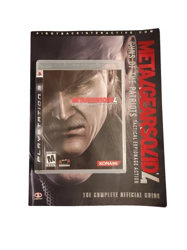 Metal Gear Solid 4: Guns of the Patriots Playstation 3 &Official Guide Piggyback