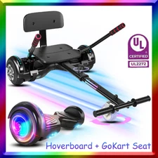 6.5" Hoverboard & Go Kart Seat Attachment Bundle - New Electric Hoverkart Kit