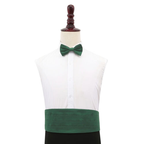 Accesorio ajustable formal de boda Cummerbund para hombre Shantung de DQT - Imagen 11 de 22