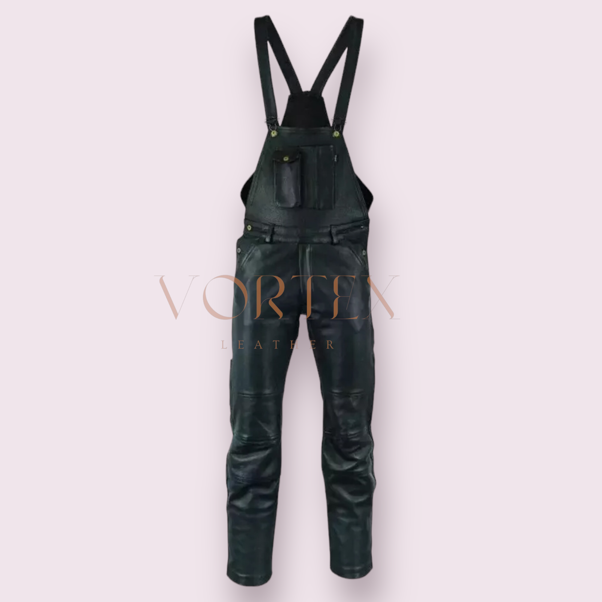 MEN'S BLUE GENUINE SOFT LEATHER CATSUIT FRONT ZIPPER OVERALL BODYSUIT  JUMPSUIT