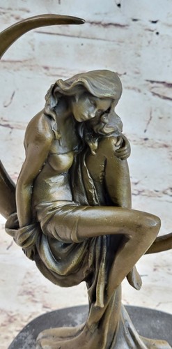 Broadway Dancer Nude Showgirl Chorusline Bronze Marble Statue Theater Artwork - Picture 9 of 10