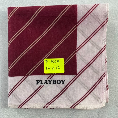 Vintage Playboy Handkerchief Pocket Square Bandana - Picture 6 of 6