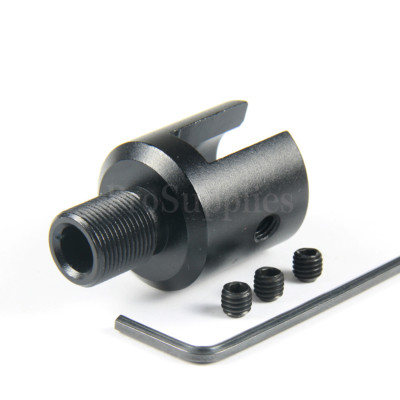 Aluminum Ruger 1022 10-22 Muzzle Brake Adapter 1/2x28 Thread, Three Lock Nut