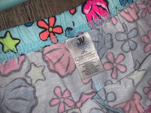 JV girls sz L 10/12 mermaid pink blue sea shell Shirt Shorts pajamas nwt - Picture 3 of 4