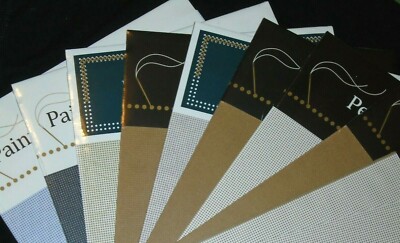 VARIETY of COLORS Mill Hill Perforated Paper, PVC 14, 18 Count  2 sheets 9 X 12