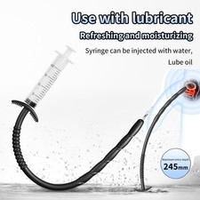Silicone Urethral Sounds Tube With Syringe Dilator Penis Insert Plug Sex Toy