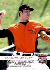 2019 Carolina League All-Stars 4 Cody Sedlock Sherrard Illinois IL Baseball Card