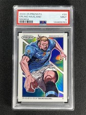 2024-25 Panini Prizm Premier League Erling Haaland #20 Manga Case Hit SSP PSA 9