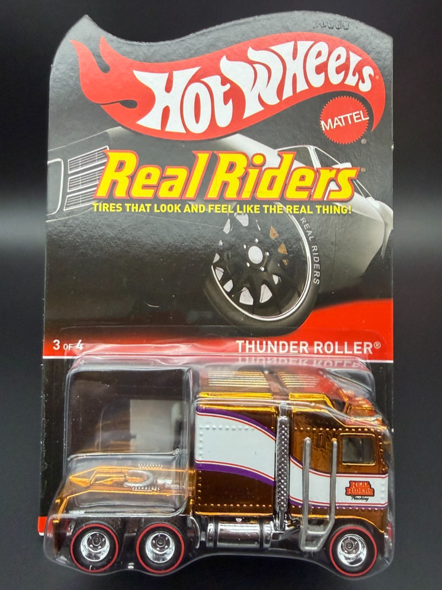 ミニカー Hot Wheels Thunder Roller Real Riders Hot Wheels Thunder Roller Gold RLC Red Line Club 