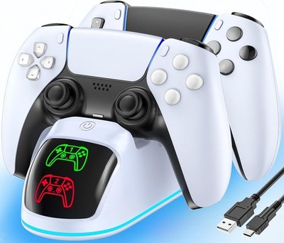 PS5 dual controller charging dock station