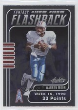 2020 Panini Absolute Fantasy Flashback Warren Moon #WM HOF 0xd9