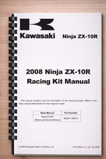 KAWASAKI 2008 08 NINJA ZX-10R RACING KIT MANUAL