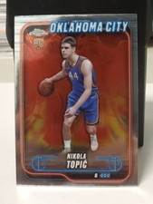 2025 Topps Chrome Basketball Base Nikola Topic RC #119
