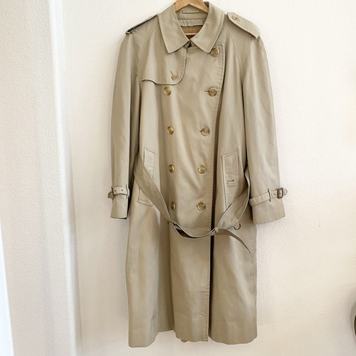 Burberrys Herren 42 R Trenchcoat Kensington Wollfutter Nova Check Vintage - Bild 8 von 24