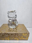 October FENTON glass Birthday BEAR **please Read Description **